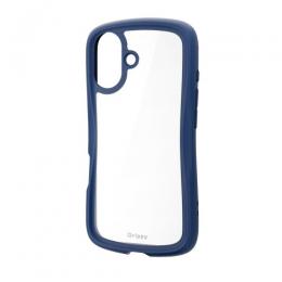 ELECOM PM-A25AGRPFCNV iPhone 17/Grippy/フレームカラー/メタルステッカー付/ネイビー