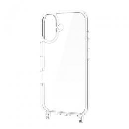 ELECOM PM-A25AHVCKSHCR iPhone 17/ハイブリッドケース/ストラップホール付き/メタルステッカー付/クリア