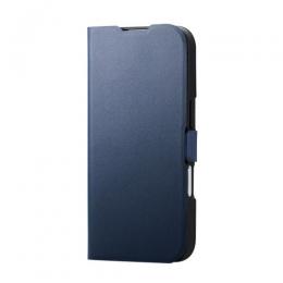 ELECOM PM-A25APLFUNV iPhone 17/手帳型ケース/薄型/磁石付/ネイビー