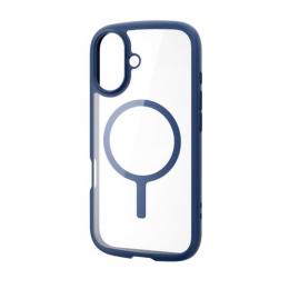 ELECOM PM-A25ATSLFCMNV iPhone 17/TOUGH SLIM LITE/フレームカラー/MAGKEEP/ネイビー