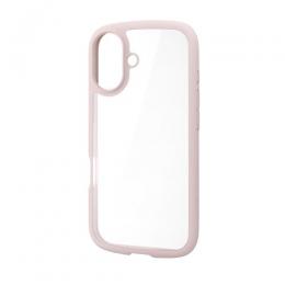 ELECOM PM-A25ATSLFCPN iPhone 17/TOUGH SLIM LITE/フレームカラー/メタルステッカー付/ピンク