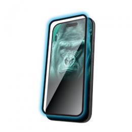 ELECOM PM-A25CFLGFOTBL iPhone 17 Pro/ガラスフィルム/フレーム付き/ゴリラ/0.21mm/ブルーライトカット/超簡単貼り付けツール