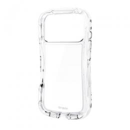 ELECOM PM-A25CGRPACR iPhone 17 Pro/Grippy/オールクリア/メタルステッカー付/クリア