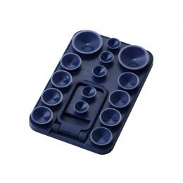 ELECOM P-TKPTMAGS01NV 吸盤スマホシリコンパッド/タコピタ/マグネット吸着タイプ/スタンド機能付き/タイプ/ネイビー