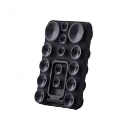 ELECOM P-TKPTSUCS01BK 吸盤スマホシリコンパッド/タコピタ/両面タイプ/スタンド機能付き/ブラック