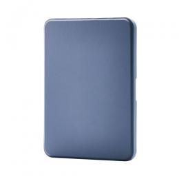 ELECOM TB-A25SMG360BG 8.3インチiPad mini(A17 Pro)/フラップケース/360度回転/マグネット着脱/背面クリア/ブルーグレー