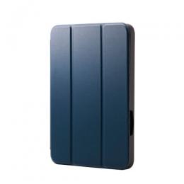 ELECOM TB-A25SSANV 8.3インチiPad mini(A17 Pro)/フラップケース/衝撃吸収/Apple Pencil収納/スリープ対応/ネイビー