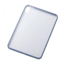ELECOM TB-A25STSLOBG 8.3インチiPad mini(A17 Pro)/クリアケース/背面クリア/軽量/カラーエッジ/ブルーグレー