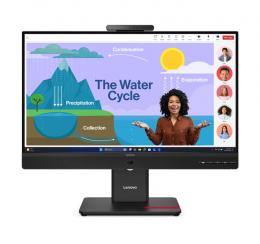 レノボ 64B7UAR1JP ThinkVision T24D-4v (23.8型ワイド液晶ディスプレイ/1920×1080/USB Type-C、DP、HDMI/ブラック/スピーカー：あり/3年間フル保証/広視野角IPSパネル採用)