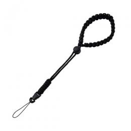 ELECOM IC-STHKNBK チェキアクセサリ/ハンドストラップ/汎用/編み系/ブラック