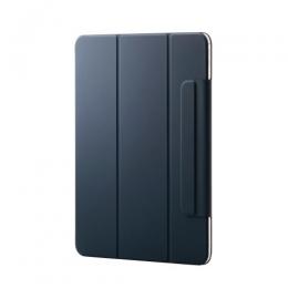 ELECOM TB-A25PLWVPF2NV 13インチiPad Pro(M4)/フラップケース/超薄型/ソフトレザー/マグネット装着/スリープ対応/ネイビー