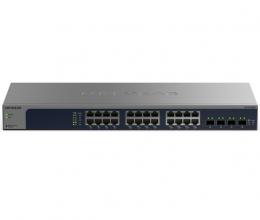NETGEAR XS724EM-200JPS XS724EM マルチギガ対応10Gx24ポート SFP+x4ポート イージースマートスイッチ