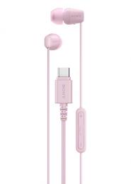Sony IER-EX15C/P 密閉型ステレオヘッドホン（入力プラグ USB Type-C） ピンク