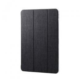 ELECOM TB-A25PLWVCBK 13インチiPad Pro(M4)/フラップケース/薄型軽量/ファブリック/背面クリア/2アングル/ブラック