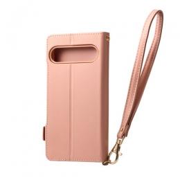 ELECOM PM-X252PLFY4PN Xperia 10 VII (SO-52F)/手帳型ケース/磁石付/耐衝撃/ハンドストラップ付/ピンク