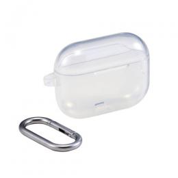 ELECOM AVA-AP07UCCR AirPods Pro 3対応ソフトケース/カラビナ付/クリア