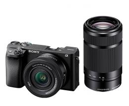 Sony ILCE-6400X/B デジタル一眼カメラ α6400 ダブルズームレンズキット ブラック