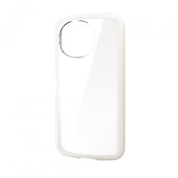 ELECOM PM-S253TSLFCWH AQUOS sense10(SH-53F・SH-M33)/sense9(SH-53E・SH-M29)TOUGH SLIM LITEケース/フレームカラー/ストラップホールシート付/ホワイト