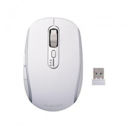 ELECOM M-PN10MBMSWH マウス/Precisionist/無線2.4GHz/Bluetooth/マルチペアリング/充電式/Mサイズ/静音/チルトホイール付/ホワイト