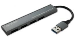 Dadandall DDUHA4002ALG USB3.0ハイスピード4ポートハブ USB A ライトグレー
