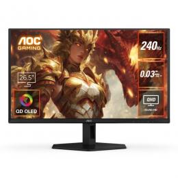 AOC Q27G40ZDF/11 ゲーミング有機ELディスプレイ 26.5型/2560×1440/HDMI、DisplayPort/ブラック/スピーカー：なし/240Hz/QD-OLED