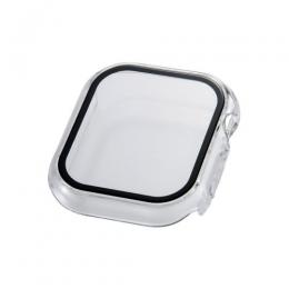 ELECOM AW-25BFCGCR Apple Watch 42mm/フルカバーケース/プレミアムガラス/高透明/クリア