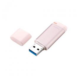 ELECOM MF-RCU3128GPK USBメモリ/USB3.2(Gen1)/Type-A/キャップ式/アルミ素材/128GB/ピンク