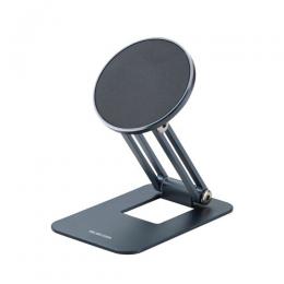 ELECOM P-DSMAL01NBK スマホスタンド/薄型/MagSafe対応/コンパクト/メタルプレート付属/ブラック