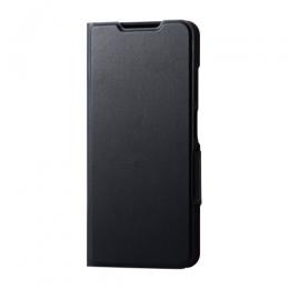 ELECOM PM-O252PLFUBK OPPO A5 5G/手帳型ケース/薄型/磁石付/ブラック