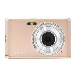 aiwaデジタル JA4-DCM0001(LB) コンパクトデジタルカメラ aiwa cam DCB ライトブロンズ(1300万画素CMOSセンサー/2.8インチIPSディスプレイ/電子手ブレ補正/AF/4倍デジタルズーム/自撮り撮影/軽量)