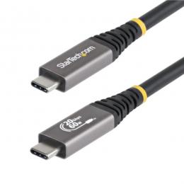 StarTech.com CC3M20GUSB4CX USB4ケーブル/3m/20Gbps/60W PD EPR/4K 120Hz/高速充電 データ転送/USB Type-C