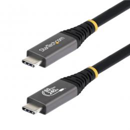 StarTech.com CC50CM80GUSB4CABLE USB4ケーブル/50cm/80Gbps/240W PD/8K 120Hz/高速充電 データ転送/USB Type-C
