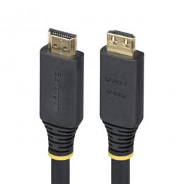 StarTech.com HDMI2-CABLE-GRIP-15M HDMI 2.0ケーブル/アクティブ/15m/抜け防止コネクター/ハイスピード/4K60Hz/ブラック/抜けにくい