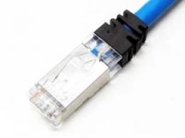 エイム電子 C6AS-CG2-M12X8/RJ45-BL-05 10GigE Vision対応LANケーブル 固定用STP M12小型(Xコード) RJ45 5m