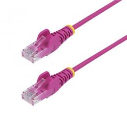 StarTech.com N6PAT25CMPKS CAT6 LANケーブル/スリム/25cm/ピンク/100W PoE/UTP/LSZH/より線/カテゴリ6 RJ45