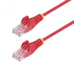 StarTech.com N6PAT25CMRDS CAT6 LANケーブル/スリム/25cm/レッド/100W PoE/UTP/LSZH/より線/カテゴリ6 RJ45
