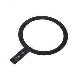 ELECOM AMS-MAGST3BK メタルリングステッカー/貼り付けタイプ/ワイヤレス充電対応iPhone用/貼り付けツール付属/ブラック