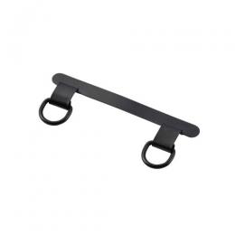 ELECOM P-STHD2SBK ストラップホールシート/ステンレス/高強度/2口タイプ/2枚入り/保護シート2枚付属/ブラック