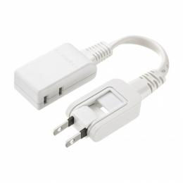 サンワサプライ TAP-M601W マイクロタップ 2個口 0.1m ホワイト