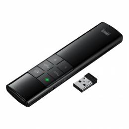 サンワサプライ MA-WPR17BK 2WAYプレゼンター（グリーンレーザー・マウス操作対応・タイマー機能付き）