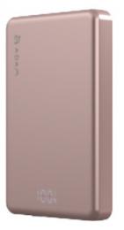 ADAM elements APBADVTL10PK VIONTA L10 Pink 超薄型マグネットワイヤレス充電モバイルバッテリー 10000mAh