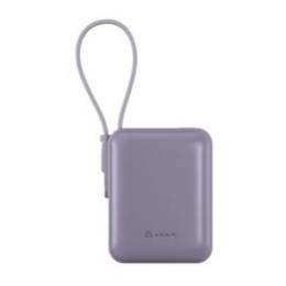 ADAM elements APBADVTQPP VIONTA Q Purple ケーブル内蔵型ウルトラコンパクトモバイルバッテリー 10000mAh