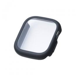 ELECOM AW-25BFCTSLBK Apple Watch 42mm/フルカバーケース/TOUGHSLIM/プレミアムガラス/高透明/ブラック