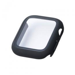 ELECOM AW-25EFCGOBK Apple Watch 40mm/フルカバーケース/プレミアムガラス/ゴリラ/高透明/ブラック