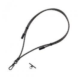 ELECOM P-STSDH1CC06BK スマホショルダーストラップ/充電ケーブルショルダー/USB Type-C/長さ調整/ステンレスストラップホールシート付属(1口タイプ×1枚)/ブラック