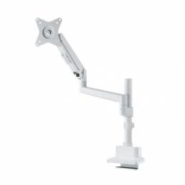 サンワサプライ CR-LAC1407W モニターアーム（ガススプリング式・支柱タイプ・ホワイト）