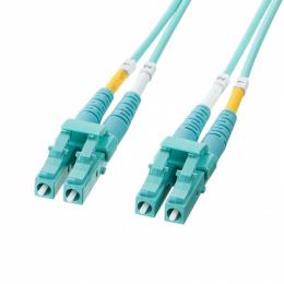 サンワサプライ HKB-MOM3LCLC-02 メガネ型光ファイバケーブル（マルチ50μmOM3、LC×2-LC×2、2m）
