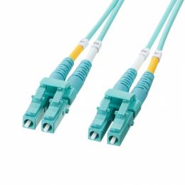 サンワサプライ HKB-MOM4LCLC-02 メガネ型光ファイバケーブル（マルチ50μmOM4、LC×2-LC×2、2m）