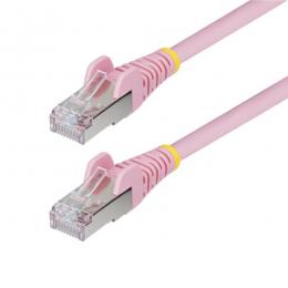 StarTech.com NLPN-50F-CAT6A-PATCH CAT6A LANケーブル/15.2m/ピンク/10GbE 500MHz/PoE++ 100W/S/FTP/LSZH