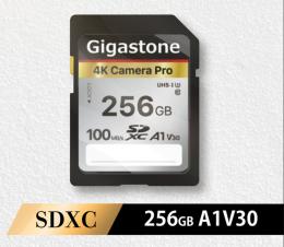 Gigastone GJSXR4K-256GV3A1 SDXCカード 4K Camera Proシリーズ 256GB Class10 UHS-I U1 A1 V30 最大読み取り速度100MB/s 4K Ultra HD デジタルカメラ 一眼レフカメラ 4Kビデオカメラ
